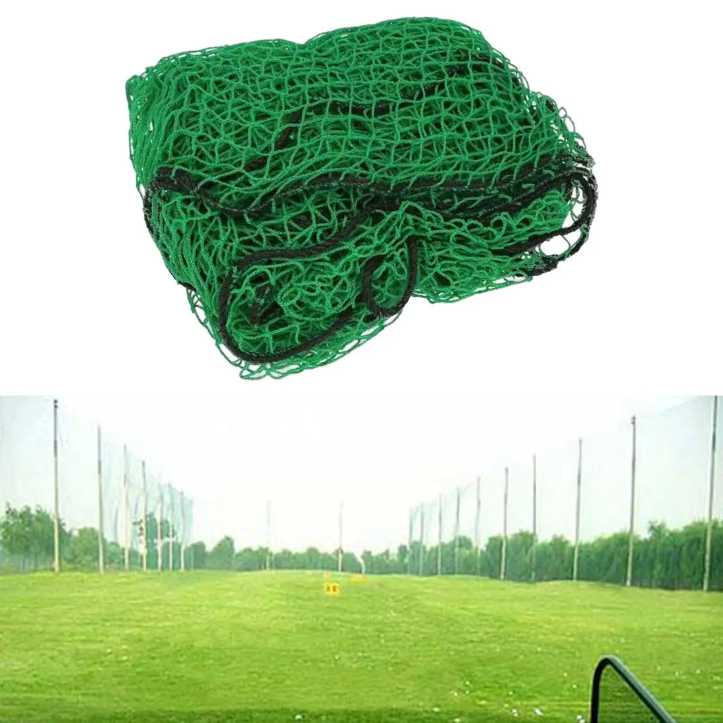 PE Strong and Reliable Golfing Practice Net for Serious Players Training Hitting Netting Playground Green 2X3M