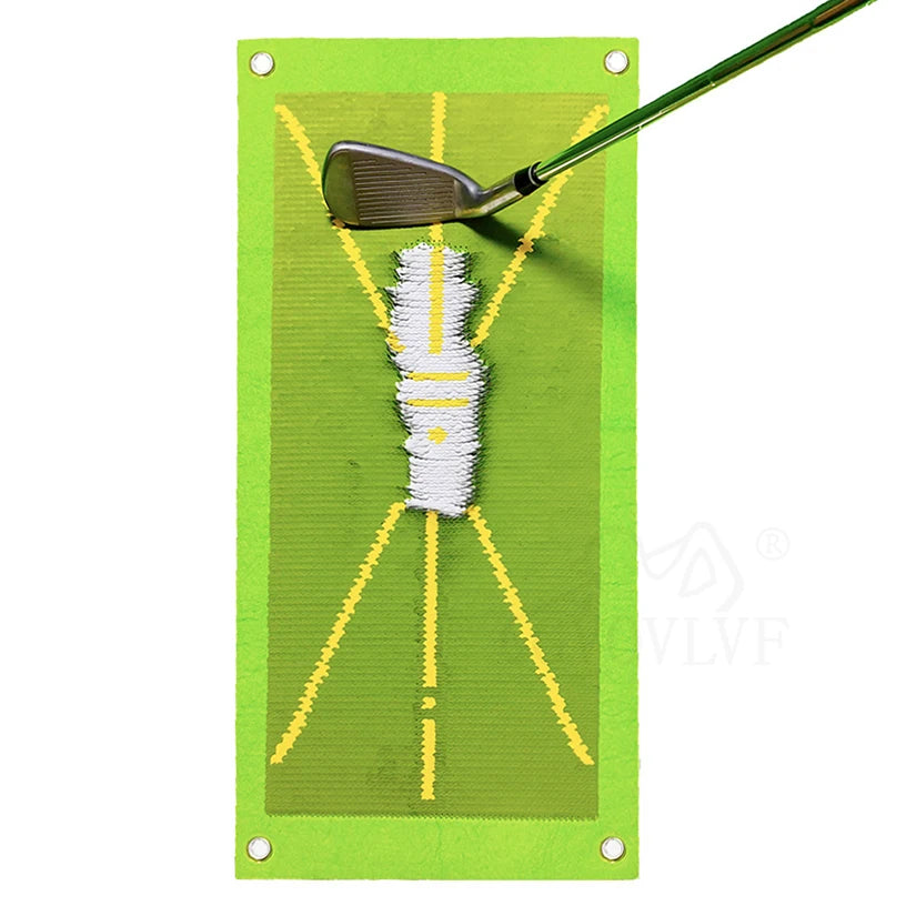 Golf Training Mat for Swing Detection Batting Analysis Swing Path Golf Training Portable Golf Practice Mat for Indoor Outdoor