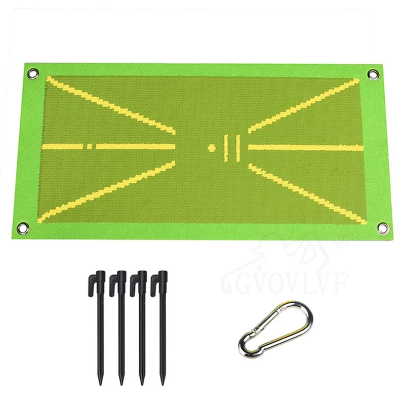 Golf Training Mat for Swing Detection Batting Analysis Swing Path Golf Training Portable Golf Practice Mat for Indoor Outdoor